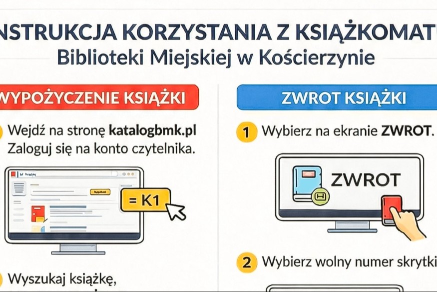 Odbierzesz książkę o każdej porze - książkomat w Kościerzynie już działa