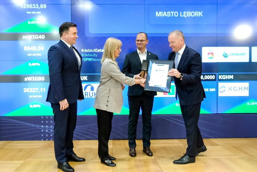 Lębork: Obligacje komunalne miasta zadebiutowały na Catalyst
