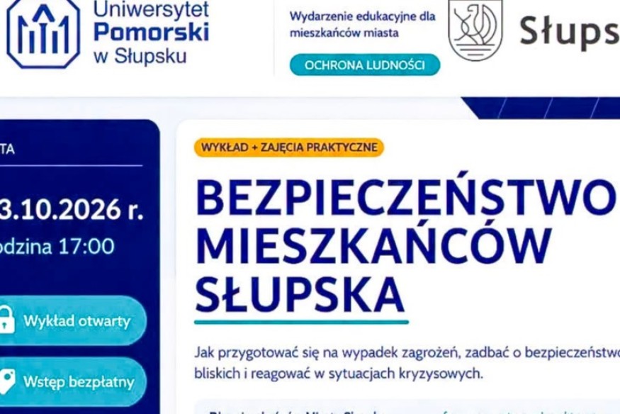 Słupsk: Jak bezpiecznie działać w kryzysie? Spotkanie dla mieszkańców